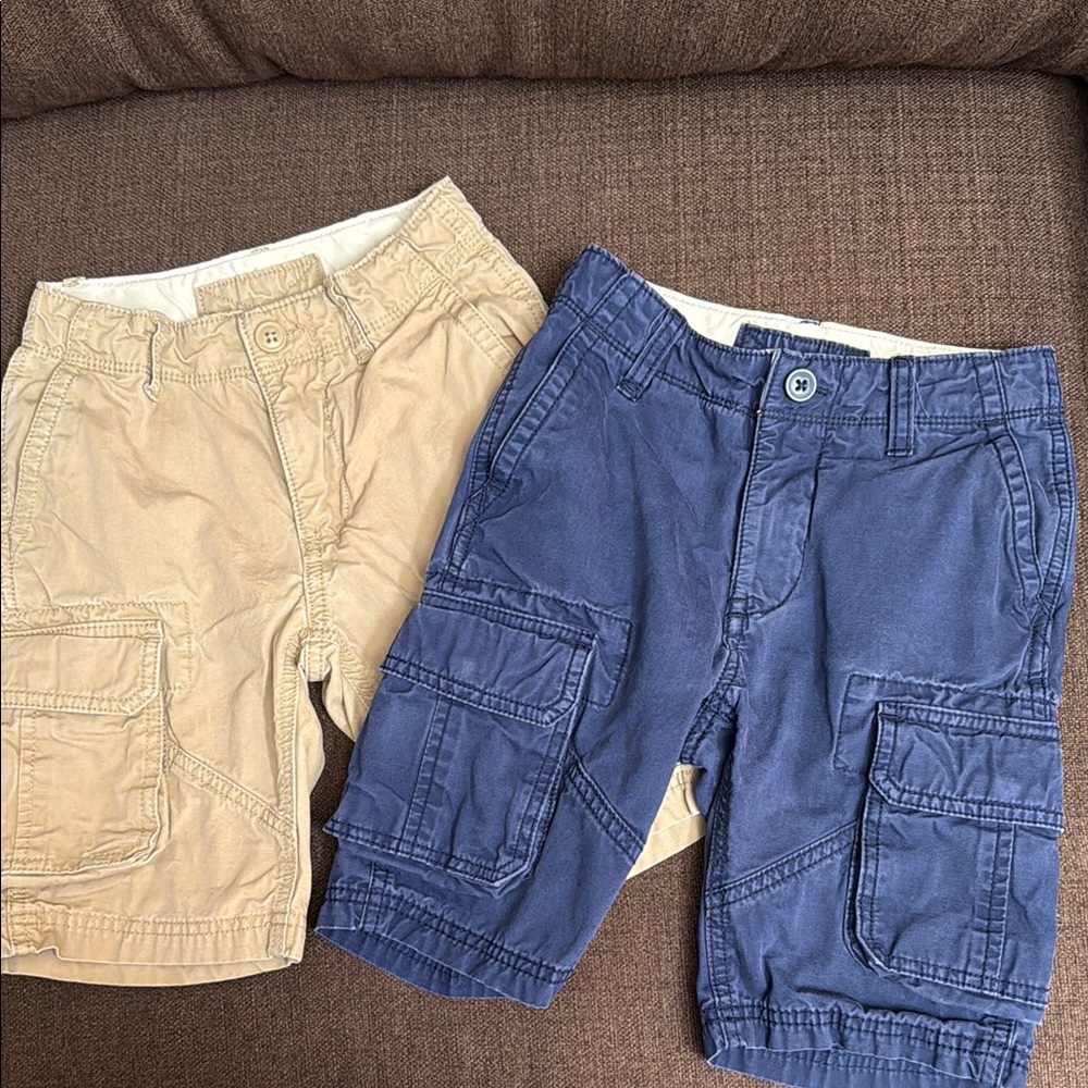 GAP Tan and Blue Cargo Shorts Size 6 Kids